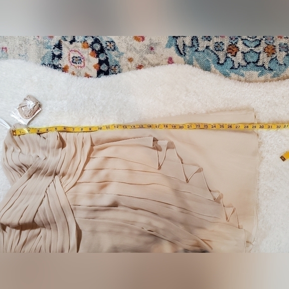 David's bridal NWT strapless crinkle chiffon mini dress. Womens Size 8. NWT! - Picture 11 of 13